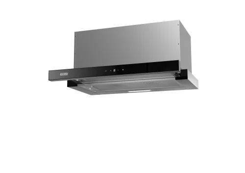 EVIDO SLIMLUX 50TC teleszkópos páraelszívó, 50 cm, inox/fekete üveg, érintőszenzor