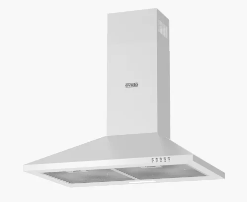 EVIDO TRICOL 50W kürtős fali páraelszívó, 50 cm, fehér