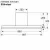 Bosch DBB97AM60 Serie 4 Beépíthető Páraelszívó Szélességgel