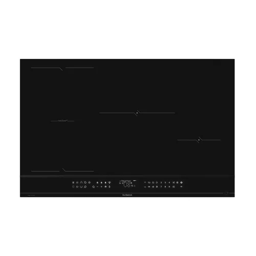 De Dietrich indukciós főzőlap, 80 cm, 4 zóna (1 horiZone), LCD, elszívó párosítás, hőmérő szonda, infinite black