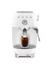 SMEG ESPRESSO KÁVÉFŐZŐ COLD BREW FUNKCIÓVAL, retro, fehér
