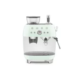   SMEG ŐRLŐVEL KOMBINÁLT ESPRESSO KÁVÉFŐZŐ, retro, világoszöld