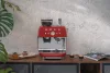 SMEG ŐRLŐVEL KOMBINÁLT ESPRESSO KÁVÉFŐZŐ, retro, piros