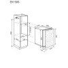 Electrolux EK158SRWE Beépíthető Hűtő 89cm