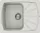 ELLECI - dřez Living 125 G52 Bianco Pietra