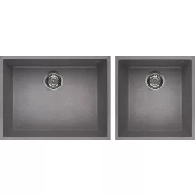 ELLECI - dřez Quadra 210 G48 Cemento podpultová montáž