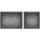 ELLECI - dřez Quadra 210 G48 Cemento podpultová montáž