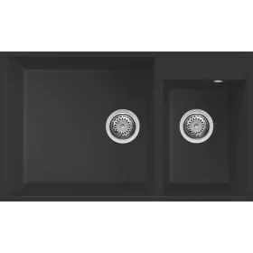 ELLECI - dřez Quadra 440 UM G40 Nero podpultová montáž