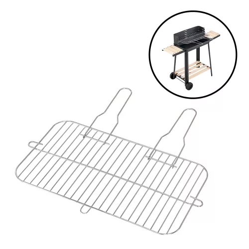 Grillrács szögletes 53,5x28 cm