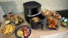 Bosch MAFS2462B Serie 4 Fekete Air Fryer Dupla Fűtőszállal