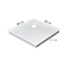 Modena Slim szögletes alacsony akril zuhanytálca 80x80 cm