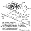 Bosch PPH6A6I10 vestavný gázvarná deska