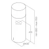 Elica - Páraelszívó TUBE PRO ISLAND IX/A/43 + Mikro MW-5120B