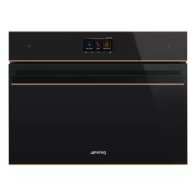   SMEG KOMBINÁLT KOMPAKT GŐZSÜTŐ,DSN ,16 funkció,5 gőzfunkció,TFT kijelző,fekete üveg réz díszítéssel