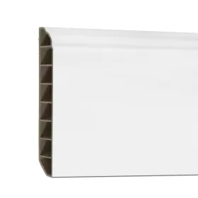Vinyl SPC padlószegély Snow white 2400x100x12 mm