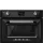 SMEG KOMPAKT KOMBINÁLT MIKROHULLÁMÚ SÜTŐ, Victoria design, Galileo, 45 cm, ES LCD, fekete
