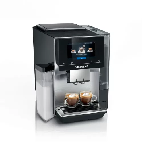 SIEMENS TQ717R03 Teljesen automata kávéfőző | EQ700 | Nemesacél/Fekete | Kivehető víztartály | 19 bar
