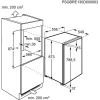 AEG TSF5O88EF Beépíthető Hűtőszekrény 88cm